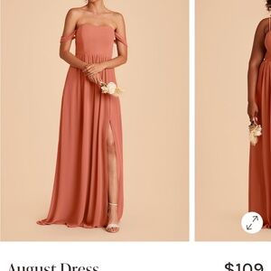 Birdy Grey Strapless Terracotta Dress